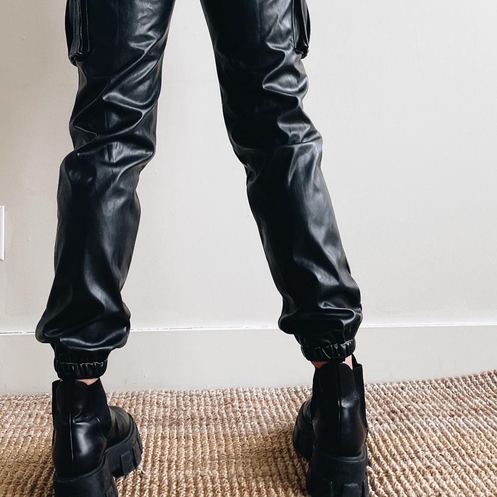 pretty little thing pleather pants
